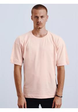Bavlnené pánske tričká ružovej farby s krátkym rukávom