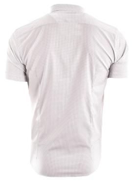 Biela pánska košeľa s drobným vzorom
