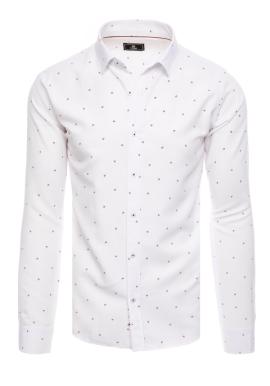 Pánska vzorovaná košeľa bielej farby