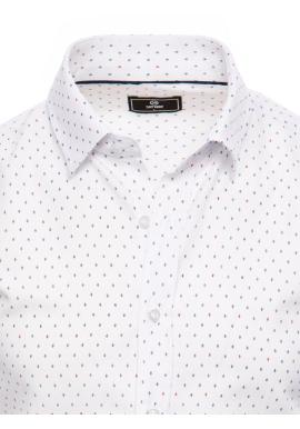 Biela vzorovaná pánska košeľa