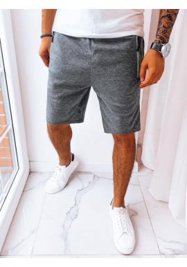 Tmavosivé pánske teplákové kraťasy