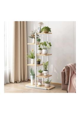 Stojan na kvety v bielej farbe