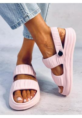 Ružové penové sandále