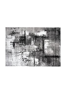 Bielo-sivý moderný koberec