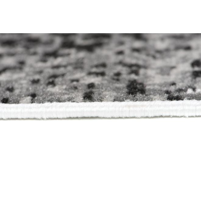 Bielo-sivý moderný koberec