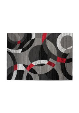 Vzorovaný koberec v sivej farbe