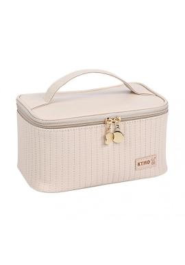 Kozmetický kufrík béžovej farby