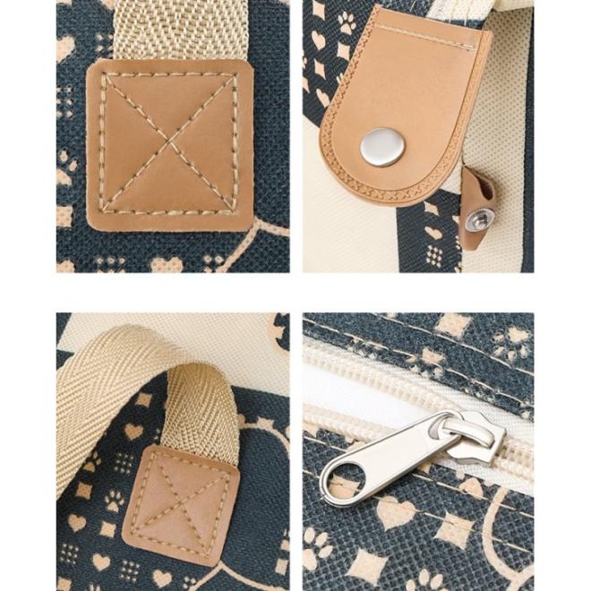 Hnedá úložná taška na posteľnú bielizeň