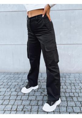 Dámske baggy nohavice v čiernej farbe