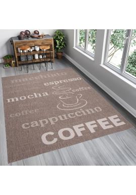 Moderný koberec v béžovej farbe