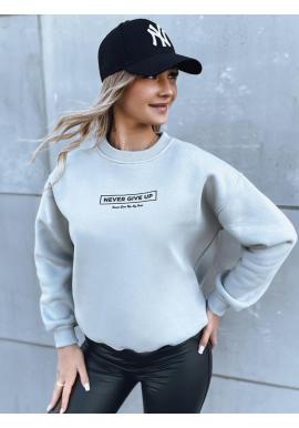 Dámska zateplená mikina v sivej farbe