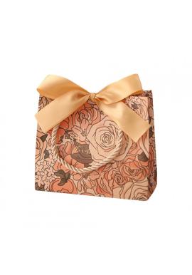 Kvetovaná darčeková taška - 14x12x6 cm