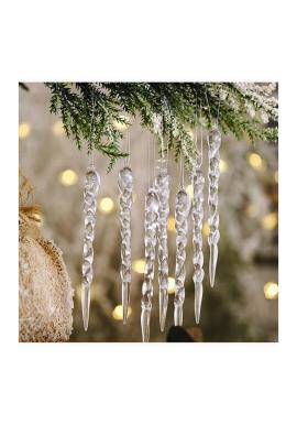 Sada cencúľov na vianočný stromček - 12 ks