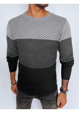 Pánsky sivo-čierny sveter