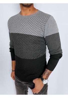 Pánsky sivo-čierny sveter