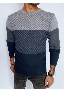 Pánsky sivo-modrý sveter