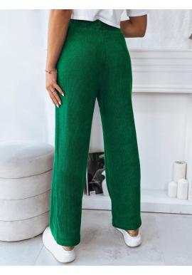 Dámske široké zelené nohavice