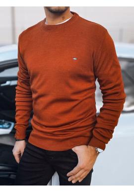 Pánsky sveter v tehlovej farbe