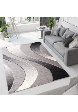 Sivý vzorovaný koberec