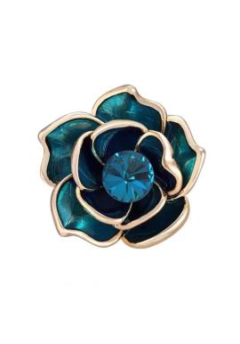 Modrá brošňa v podobe kvetu