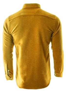 Žltá pánska košeľa s dlhým rukávom