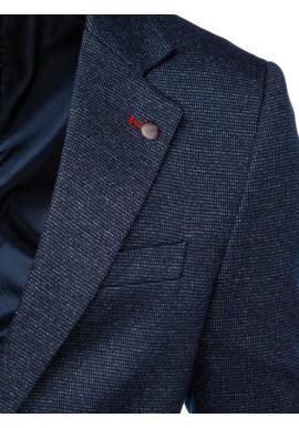 Tmavomodré pánske jednoradové sako