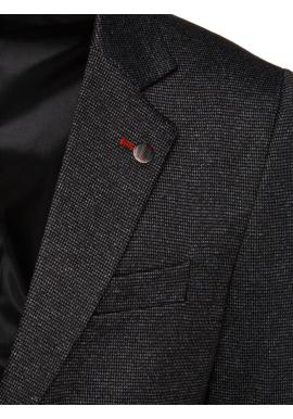 Jednoradové pánske sako čiernej farby