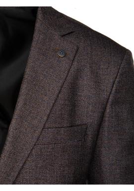 Pánske hnedé jednoradové sako