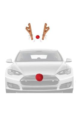 Vianočná dekorácia na auto