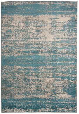 Tyrkysový koberec s jemným vzorom