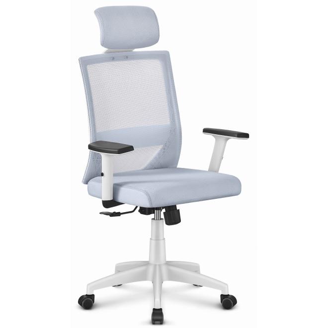 E-shop Látkové sivé kancelárske kreslo HELLS Chair HC- 1021