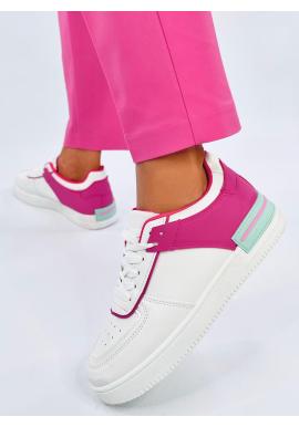 Dámske bielo-ružové tenisky