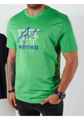 Pánske zelené tričko s potlačou