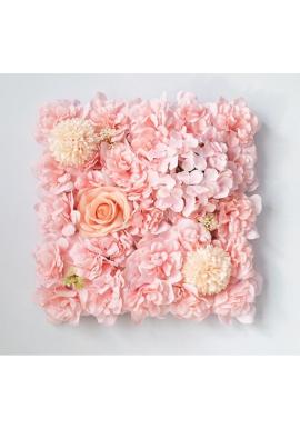 Kvetinový nástenný panel v ružovej farbe