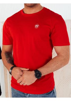 Pánske červené tričko s krátkym rukávom