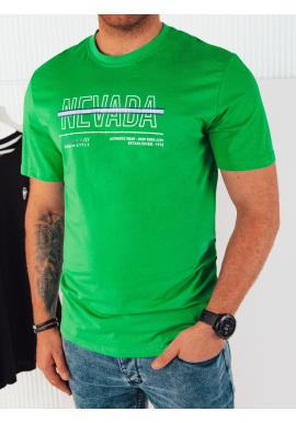 Pánske zelené tričko s potlačou