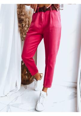 Ružové cigaretové nohavice pre dámy