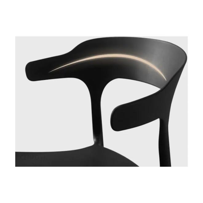 Čierna moderná stolička