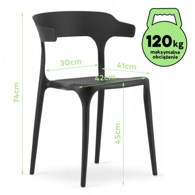 Čierna moderná stolička