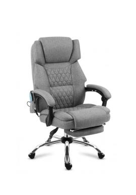 Látkové masážne kreslo Mark Adler BOSS 6.0 GREY