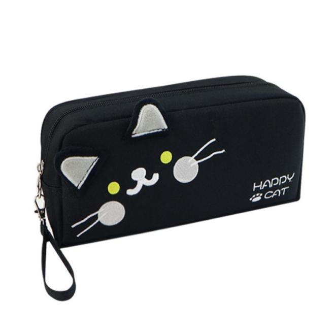 Čierny dvojkomorový peračník s mačkou