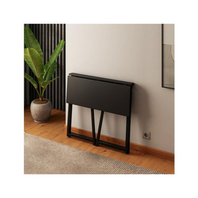 Čierny skladací písací stôl Mark Adler LEADER 1.5 BLACK