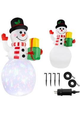 Nafukovací svietiaci snehuliak