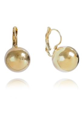 Náušnice z chirurgickej ocele zlatej farby