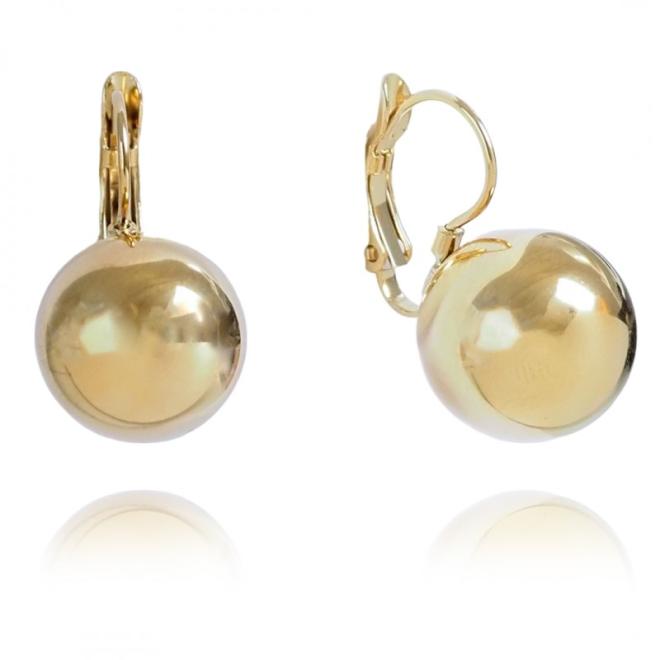 Náušnice z chirurgickej ocele zlatej farby