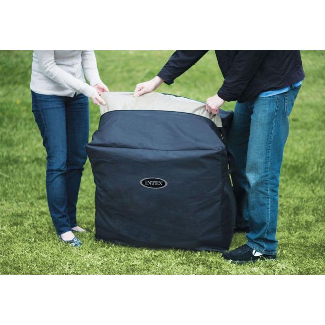 Nafukovacia štvorcová hydromasážna jacuzzi pre 6 osôb