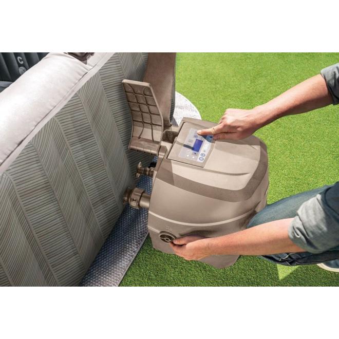 Nafukovacia štvorcová hydromasážna jacuzzi pre 6 osôb