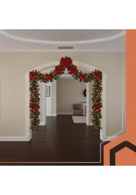 Prémiová hustá vianočná girlanda 29 cm/270 cm