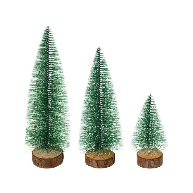 Sada 3 mini vianočných stromčekov