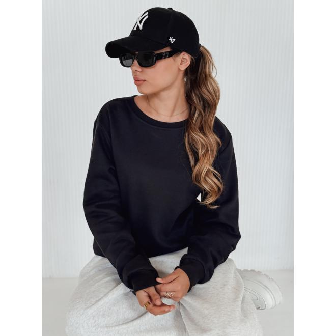 Tmavomodrá dámska mikina bez kapucne BY0559